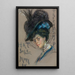 Poster di vendita di cappelli - Alice Pike Barney — quadro incorniciato alla parete