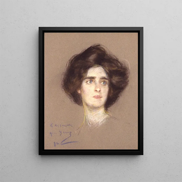 Laura Attentive - Alice Pike Barney — quadro incorniciato alla parete
