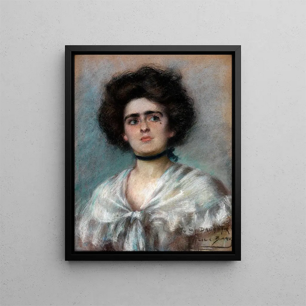 Laura a Fichu - Alice Pike Barney — quadro incorniciato alla parete