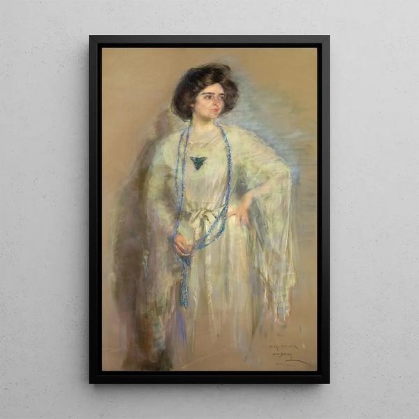 Laura in bianco - Alice Pike Barney — quadro incorniciato alla parete