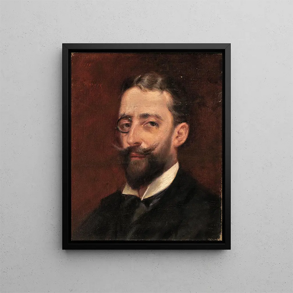 Uomo con monocolo - Alice Pike Barney — quadro incorniciato alla parete