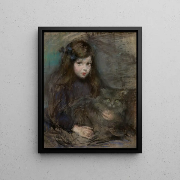 Minette e Minet - Alice Pike Barney — quadro incorniciato alla parete