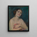 modello con tendaggi - Alice Pike Barney — quadro incorniciato alla parete