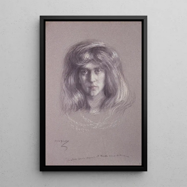 Riproduzione del dipinto Natalie con capelli svolazzanti - Alice Pike Barney