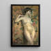 Nu davanti a una paravento - Alice Pike Barney — quadro incorniciato alla parete