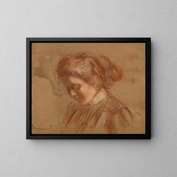 Studio a matita rossa - Alice Pike Barney — quadro incorniciato alla parete