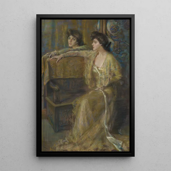 Riproduzione del dipinto Grazie riflessiva - Alice Pike Barney