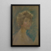 Autoritratto in tonalità chiare - Alice Pike Barney — quadro incorniciato alla parete