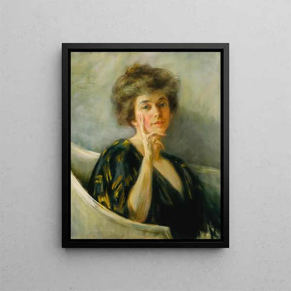 Autoritratto al riposo - Alice Pike Barney — quadro incorniciato alla parete