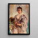 Autoritratto in abito di pittura - Alice Pike Barney — quadro incorniciato alla parete