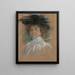 Autoritratto con cappello e velo - Alice Pike Barney — quadro incorniciato alla parete