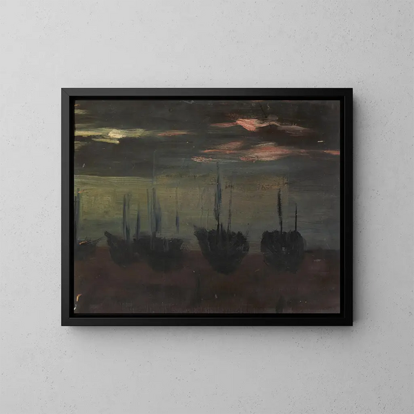 Bateaux au clair de lune - Alice Pike Barney — quadro incorniciato alla parete