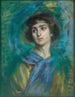 L'écharpe bleue - Alice Pike Barney — vista dell’opera