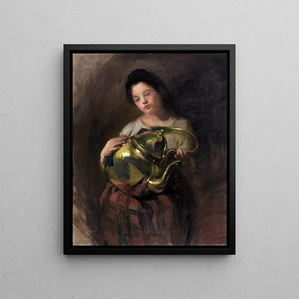 La teiera in ottone - Alice Pike Barney — quadro incorniciato alla parete