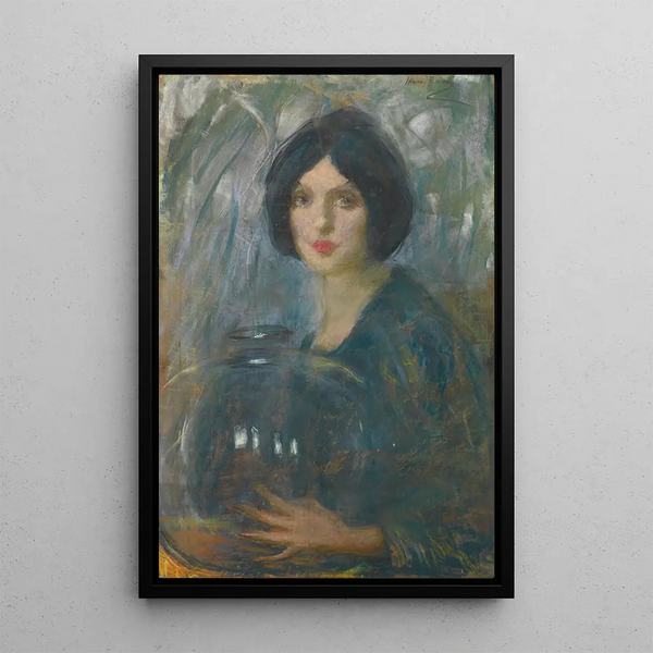 Riproduzione del dipinto Il globo di cristallo - Alice Pike Barney