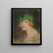 Il cappello verde - Alice Pike Barney — quadro incorniciato alla parete
