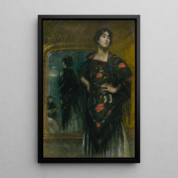 Lo scialle spagnolo - Alice Pike Barney — quadro incorniciato alla parete