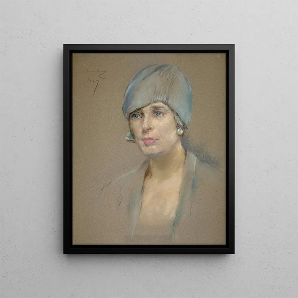 Il visitatore Mme Richard P. McCullough - Alice Pike Barney — quadro incorniciato alla parete