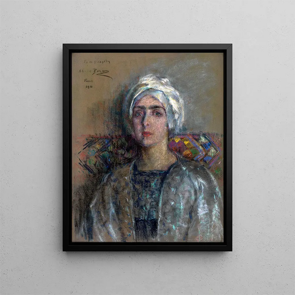 Le Turban Blanc - Alice Pike Barney — quadro incorniciato alla parete