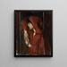 Donna con Cappuccio Rosso - Alice Pike Barney — quadro incorniciato alla parete