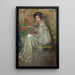 Giovane donna con rose - Alice Pike Barney — quadro incorniciato alla parete
