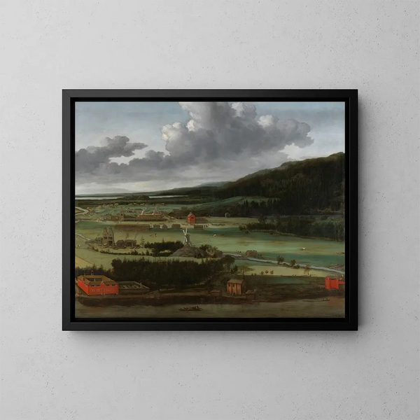 Fonderie de canons Hendrik Trips à Julitabruk, Svezia - Allaert van Everdingen — quadro incorniciato alla parete