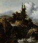 Paesaggio con cascata - Allaert van Everdingen — vista dell’opera
