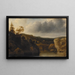 Rivage con scogliere ripide - Allaert van Everdingen — quadro incorniciato alla parete