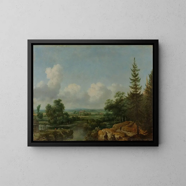 Paesaggio svedese - Allaert van Everdingen — quadro incorniciato alla parete