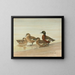 Cigno con petto castagna - Allan Brooks — quadro incorniciato alla parete
