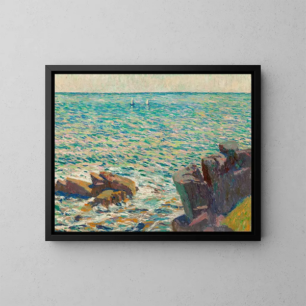 Due barche - Allen Tucker — quadro incorniciato alla parete