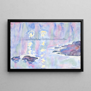 Allen Tucker - Watercolor No 73 Blue And Lavender.webp