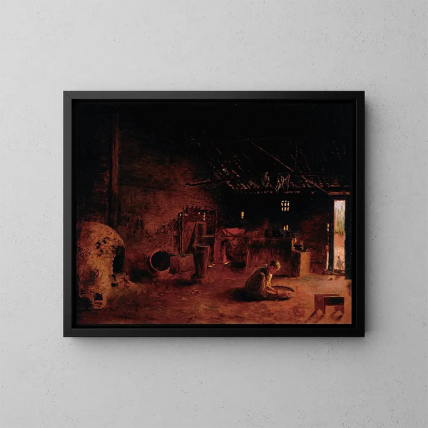 Cucina di campagna - Almeida Júnior — quadro incorniciato alla parete