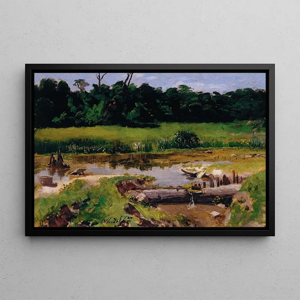 Paesaggio fluviale - Almeida Júnior — quadro incorniciato alla parete