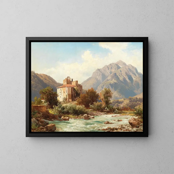 Château de Forst sur l'Adige près de Merano - Alois Kirnig — quadro incorniciato alla parete