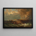 Onde su una Costa Rocciosa - Alois Kirnig — quadro incorniciato alla parete