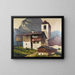 Villaggio di montagna tirolese - Alois Pfund — quadro incorniciato alla parete