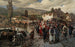 Sul ponte latino a Sarajevo, scena di mercato in Herzegovina - Alois Schönn — vista dell’opera