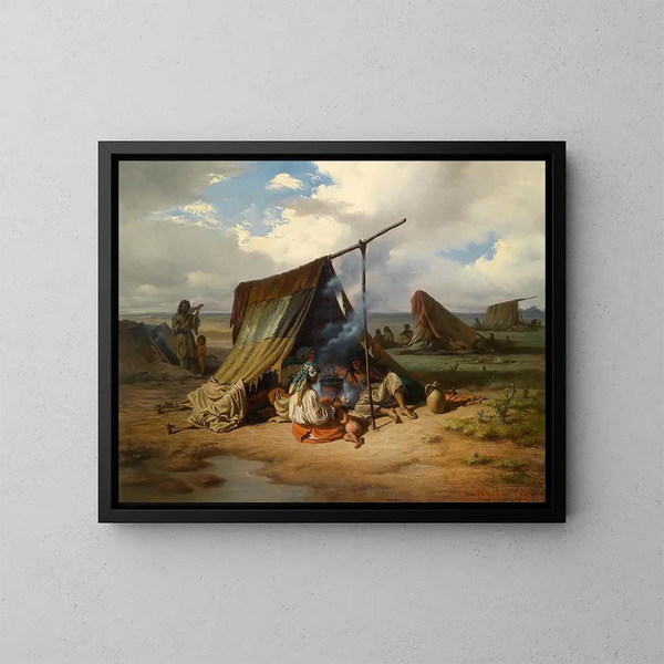 Gitan in riposo - Alois Schönn — quadro incorniciato alla parete