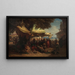 Mercato di Costantinopoli - Alois Schönn — quadro incorniciato alla parete