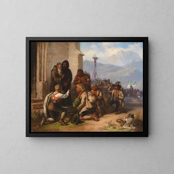 Pellegrino tirolese - Alois Schönn — quadro incorniciato alla parete