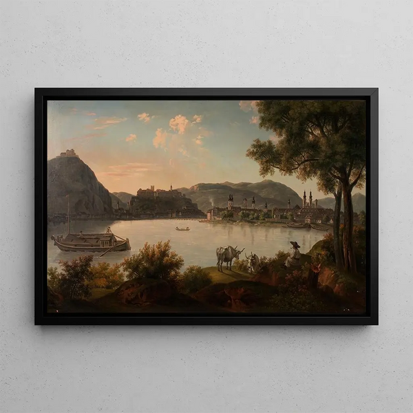 Alois von Saar - Ofen mit Blocksberg.webp