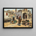 che offre rinfreschi al Cairo - Alphons Leopold Mielich — quadro incorniciato alla parete