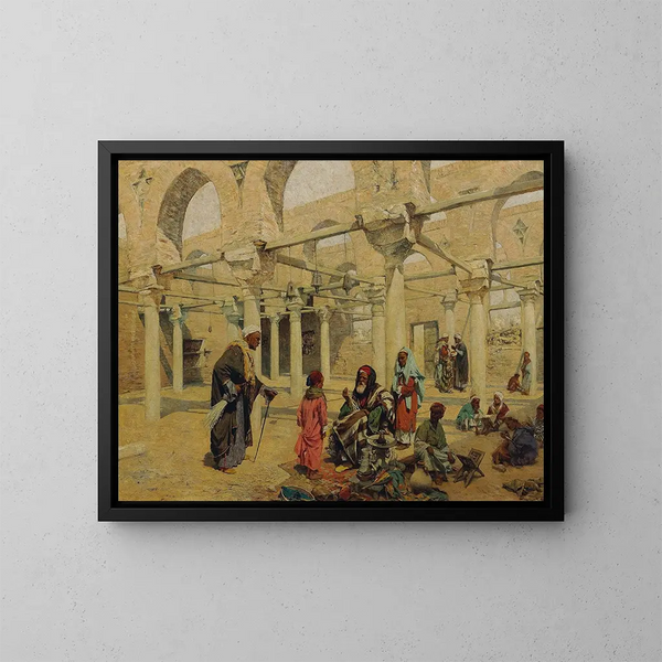École à Benassa - Alphons Leopold Mielich — quadro incorniciato alla parete