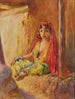 Ouled Naïl con velo rosso - Alphonse Birck — vista dell’opera