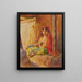 Ouled Naïl con velo rosso - Alphonse Birck — quadro incorniciato alla parete