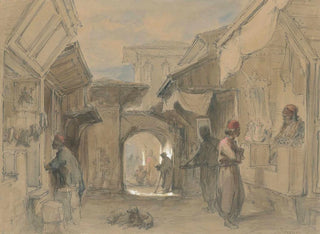 Amadeo Preziosi - A Bazaar in Constantinople.webp