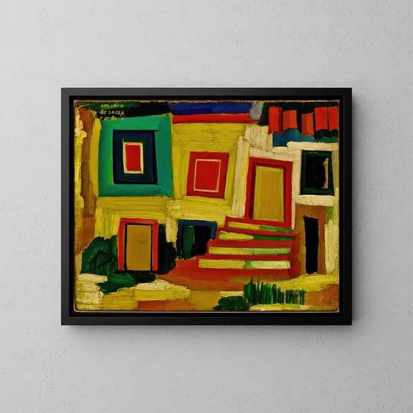 La petite maison lumineuse paysage - Amadeo de Souza-Cardoso — quadro incorniciato alla parete