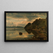 Atmosfera della sera Skogsfjord Mandal - Amaldus Nielsen — quadro incorniciato alla parete
