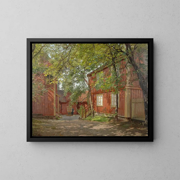 Mattina a Majorstuveien 8 - Amaldus Nielsen — quadro incorniciato alla parete